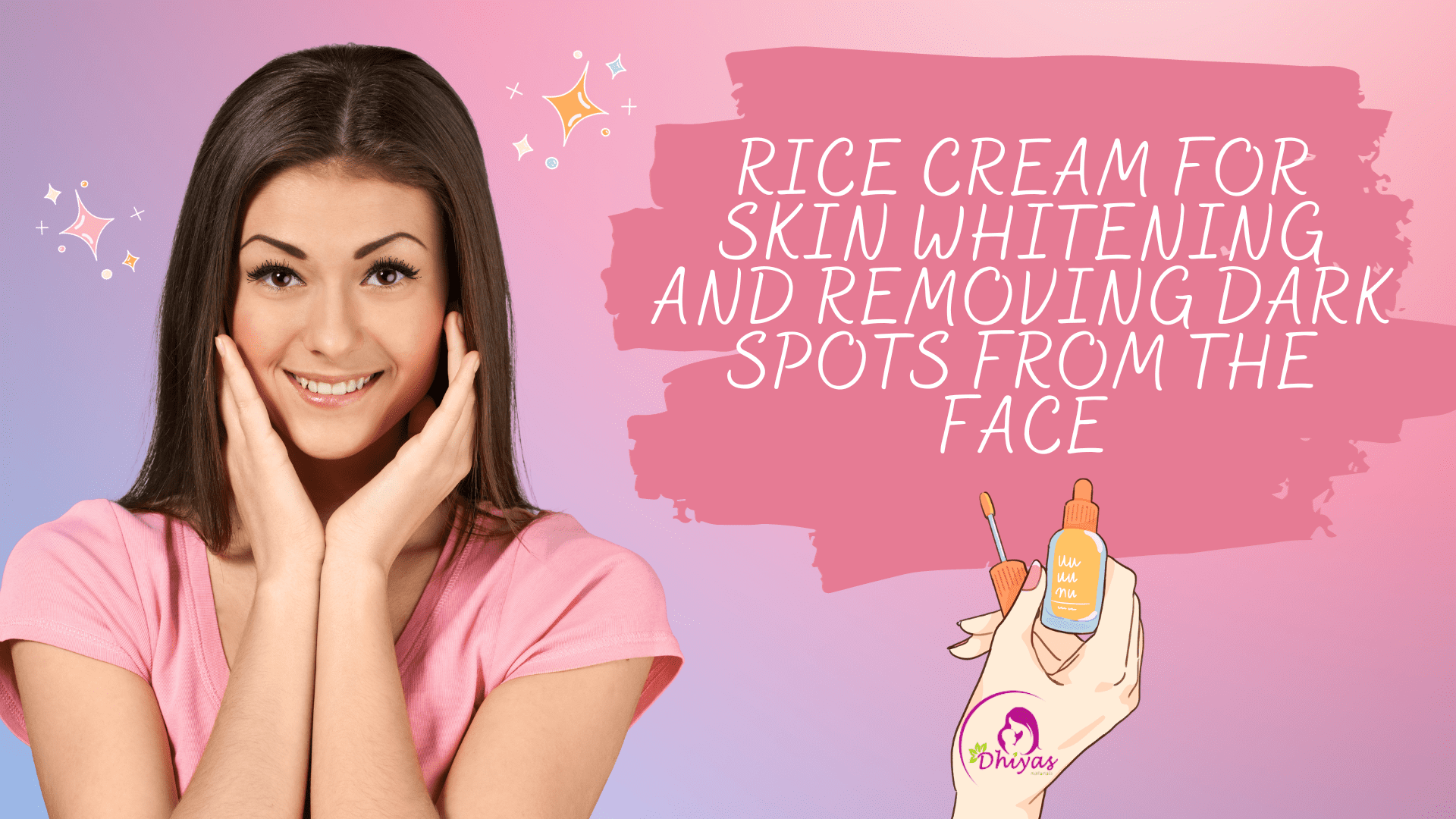 Rice Cream for Skin Whitening and Removing Dark Spots