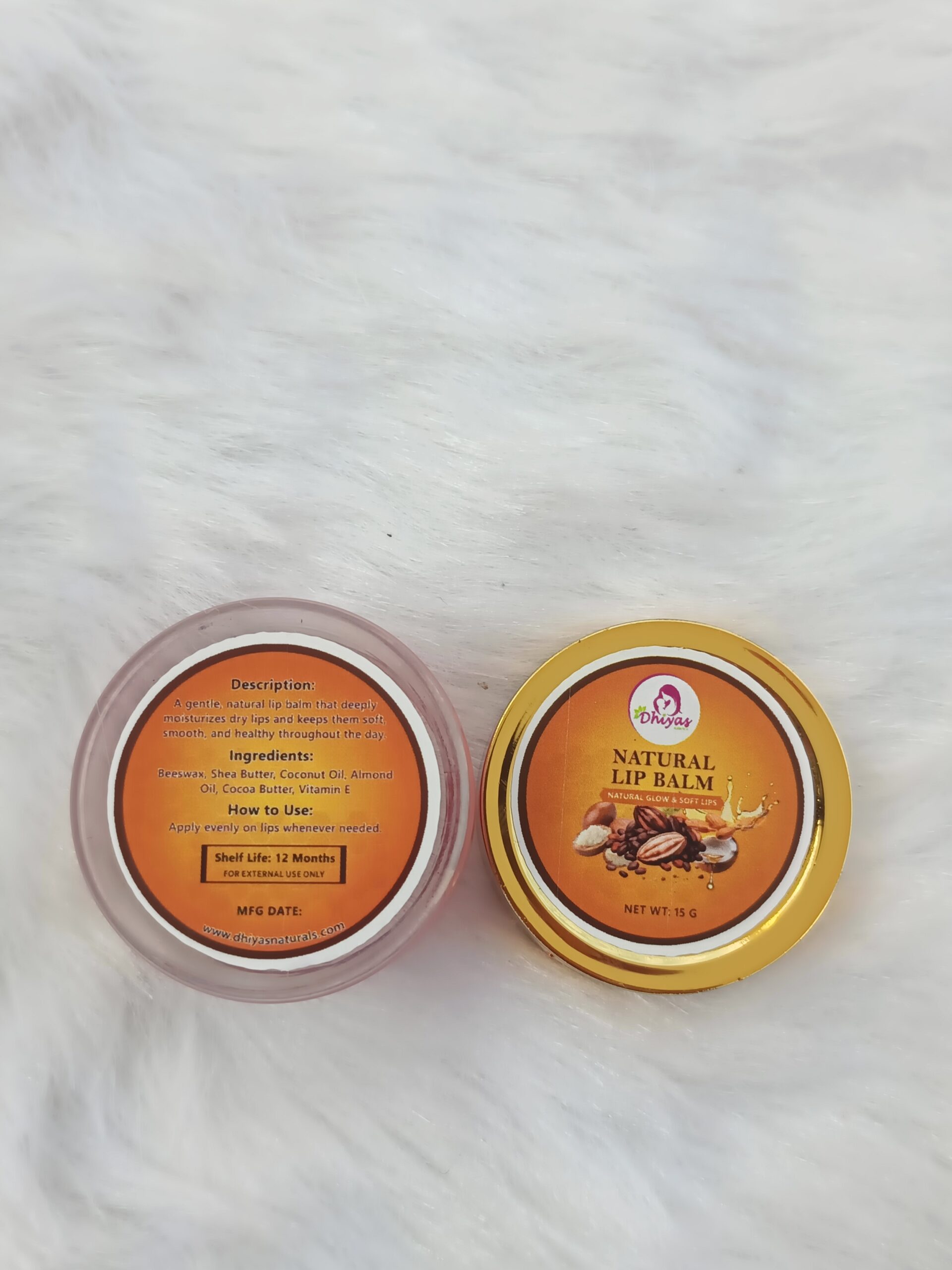 Natural Lip Balm <br/><span style=font-size:15px;> 15gm </span>